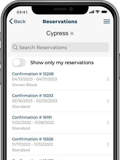 Owner X Reservations IPhone Mockup