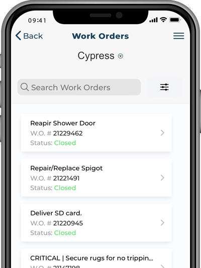 Owner X Work Orders IPhone Mockup